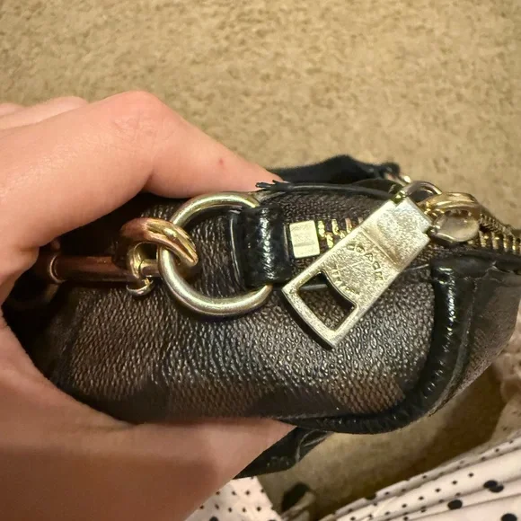 Coach Bennett Brown and Black Satchel Bag - Picture 7 of 9